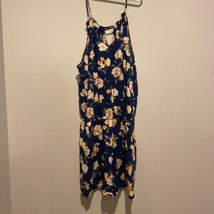 Aeropostale Floral Navy Romper